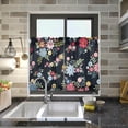 thumbnail image 7 of Floral Kitchen Curtains 2 Panels UV Protected Tier Curtains, Half Window Curtains Kitchen Tiers for Guest Room Bathroom Sink Laundry Room Basement,24 x 27 Inch, 7 of 7