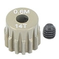 thumbnail image 1 of Engranaje de piñón de 3,175 mm, alta dureza, resistente al desgaste, duradero, universal para coche de escalada RC 1/8 1/10, 14 dientes, 1 of 14