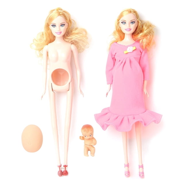 Juego de muñecas embarazadas educativo: tenga un bebé en su barriga, muñeca de mamá, juguete de simulación
