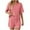 Pink, variant on Uaswgudfs 2 Pack Womens Cotton Pajama Sets Stripe Short Sleeve Tops Looes Short Pants Fashion Lounge Sets Soft Fitness Loungewear Pj Set 2025