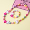 thumbnail image 2 of Conjunto de 2 unidades de joyería de cuentas de madera Natural a la moda, collar con patrón de Animal bonito, pulsera para niños, joyería de fiesta, regalo de cumpleaños para niña Tan Jianjun unisex, 2 of 2