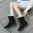 thumbnail image 5 of Womens Winter Snow Boots Mid Calf Faux Fur Lined Insulated Shoes Thick Sole Comfortable Outdoor Boots, 5 of 10
