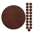 thumbnail image 1 of Furnish My Place Modern Plush Solid Chocolate Color Rug - Pets and Kids Friendly Rug, Indoor/Outdoor Mat, Area Rugs Great for Kids, Pets, Event, Living Room, Made in USA, 3' Round - Set of 20, 1 of 10
