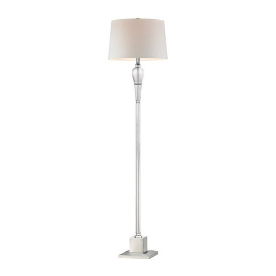 Dimond Lighting Floor Lamp In Clear Crystal And Chrome