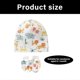 thumbnail image 3 of Newborns Baby Hat and Mittens Set Soft Fabric Multiple Color Option Gentle Skin Protections 0-1 Month Infant Accessories pink color, 3 of 4