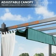 thumbnail image 7 of WildBreak 10 x 10 feet Outdoor Pergola, with Canopy and Side Mesh Screen, Cyan-blue & White, 7 of 7