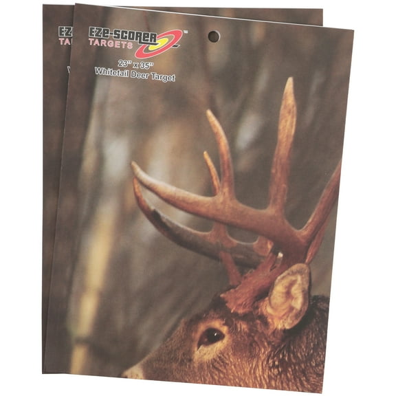 BIRCHWOOD CASEY 23" x 35" Eze-Scorer Highly Visible Non-Reactive Animal Shooting Paper Target (Folded), 2 Pack