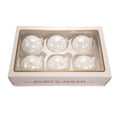 thumbnail image 4 of Kurt Adler Pearl White Glass Ornaments Home Decor 6 Pieces Box Set, 4 of 4