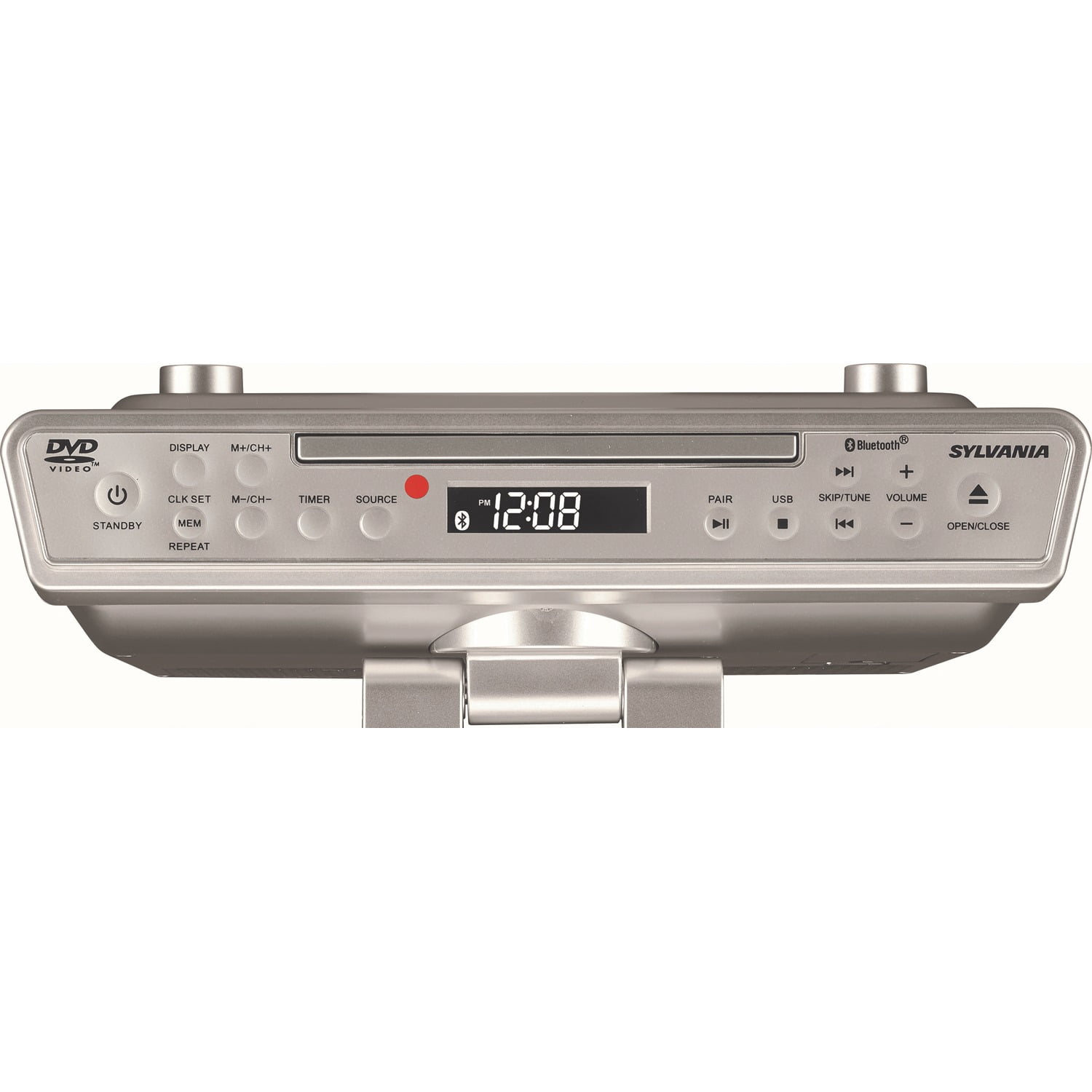 Sylvania SKCR2706BT-Silver 10-Inch Under-Counter Kitchen TV With CD/DVD Player And Bluetooth