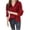Red, variant on Women's Polka Dot Print Long Sleeve Shirt, Button Down Collar Turn-Down Casual Blouse, Vintage-Inspired Tops for Work or Daily Outfits Black L