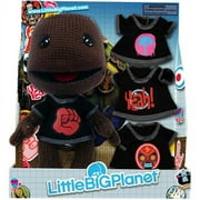 Little Big Planet 10" Brown Knit Sackboy Plush with 4 T-Shirts