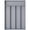 Gray-5 Slots, variant on Black 5 Slots Silverware Drawer Organizer