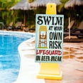 thumbnail image 5 of Funny Pool Rule Sign Swimming Pool Signage Metal Pool Sign for Pool Accessories, 5 of 5