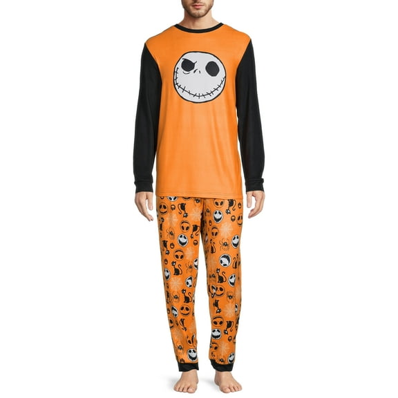 The Nightmare Before Christmas Men's Halloween Sleep Tee & Joggers 2-Piece Set, Sizes XS-XXL