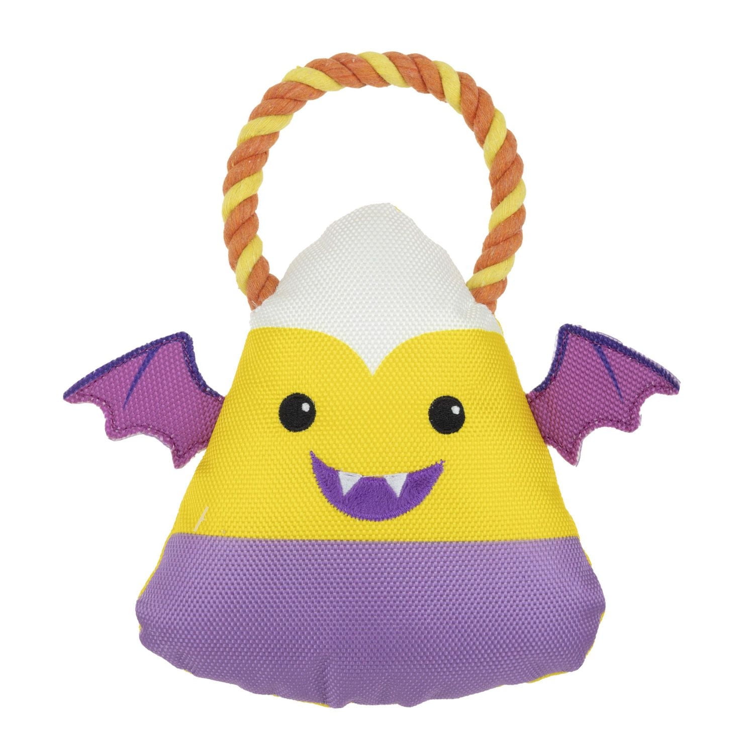 Vibrant Life Halloween Jouet pour chien en peluche grinçante de 8 pouces, Bonbons au maïs avec corde