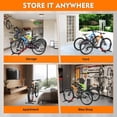 thumbnail image 6 of Upgraded  Bike Stand Floor - Portable Garage Storage for 24-29 Inch Bikes with 3.5 Tire Width Support, Heavy Duty Steel Red Rack, 6 of 6