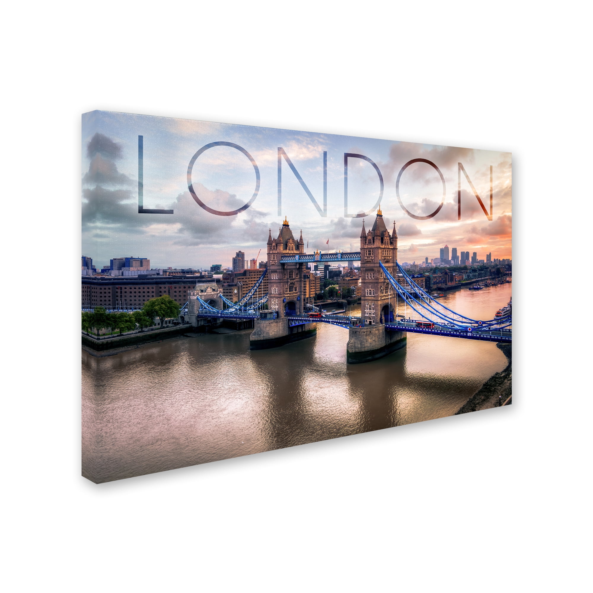 Trademark Fine Art 'Bridge 1' Canvas Art by Lantern Press