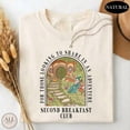 thumbnail image 2 of Second Breakfast Club T-Shirt - For Those Looking to Share in an Adventure, Fantasy Book Lover Tee, Middle-Earth Inspired Shirt, 2 of 5