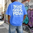 thumbnail image 5 of Christian Graphic T Shirts for Men Trust God's Plan Vintage Acid Wash Tshirt Oversized Faith Back Print Tshirts Short Sleeve Casual Streetwear Summer Tops, 5 of 6