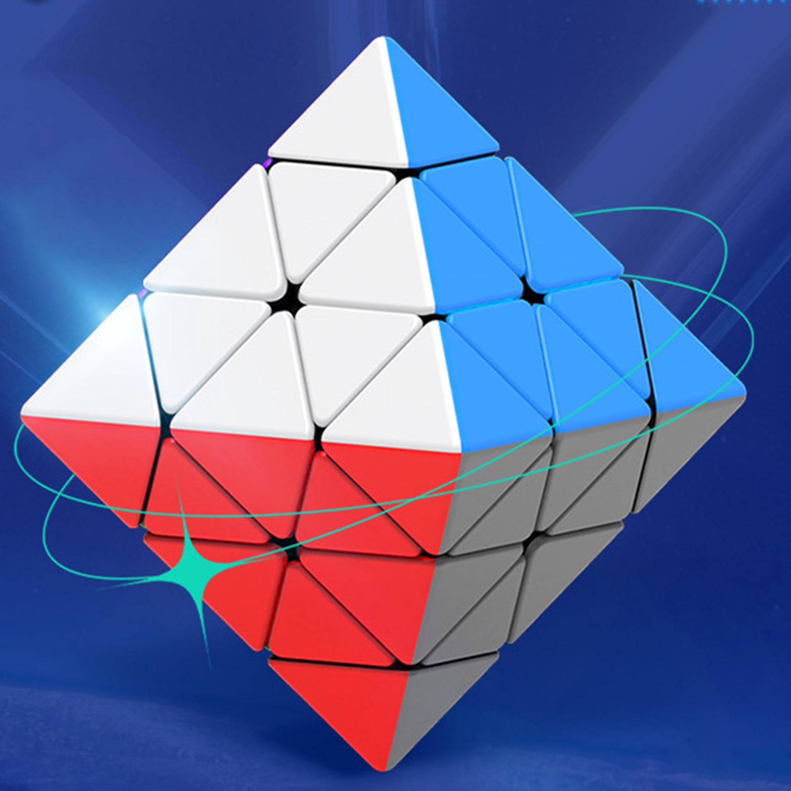 LIANGXR Innovative Magnetic Octahedron Speed Puzzle Cube Stickerless Brains Game Magical Cube Puzzle for All Ages Stress Reduce