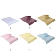thumbnail image 2 of Seitruly Toalla de masaje de salón profesional con agujero, almohada de cama a rayas, toallas corporales de algodón, accesorio cómodo transpirable para masajeadores amarillo beis Seitruly CE014781-05B, 2 of 6