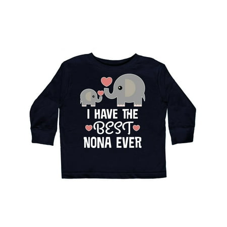 

Inktastic Best Nona Ever Grandchild Gift Gift Toddler Boy or Toddler Girl Long Sleeve T-Shirt
