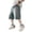 Blue, variant on Boys Washed Distressed Denim Shorts, Loose‑Fit Knee‑Length Casual Jean Shorts, Elastic Waist Street‑Style Kids Trousers for 8‑12 Years Old