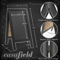 thumbnail image 5 of Casafield 40" x 20" A Frame Chalkboard Sign, Black Double-Sided Magnetic Wooden Menu Board for Cafés, Sandwich Shops, Sidewalks, and Weddings, 5 of 8