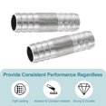 thumbnail image 4 of 2Pcs 16x55mm Hose Barb Equal Pipe Fitting, 304 Stainless Steel Pipe Adapter Connection Fitting for Vacuum Systems, Industrial Connections, Pneumatic Equipment, Silver, 4 of 6