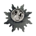 thumbnail image 3 of PinMart's Silver 3D Sun Face Sunshine Lapel Pin, 3 of 3