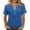Blue a1, variant on UQJfacai Womens V Neck Henley Tops Plus Size Raglan Tunic T Shirts Summer Short Sleeve Loose Casual Basic Tees Shirts S-5XL