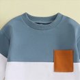 thumbnail image 6 of TOWED22 Toddler Baby Boy Fall Winter Clothes Contrast Color Long Sleeve Pockets Sweatshirt Pants Set Cute 2Pcs Outfit Set(Blazer,6-12 M), 6 of 6