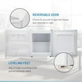 thumbnail image 6 of Upright Freezer 1.1 Cubic Feet Compact Reversible Single Door Vertical Freezer Table Top Mini Freezing Machine, 6 of 7
