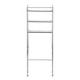 Mainstays Over the Toilet Steel Storage Shelf Unit Space Saver, Chrome