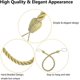 thumbnail image 2 of 6-Pack Braided Curtain Tiebacks Rope Curtain Tiebacks Handmade Curtain Holdbacks Drapery Tiebacks with Tie Down Hooks for Metal Curtains, Gold, 2 of 5