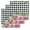 Black, variant on Spring Pink Roses Kitchen Dish Towels for Drying Dishes Set of 3, Pastoral Eucalyptus Black White Plaid Waffle Weave Microfiber Hand Tea Bathroom Towels Quick Dry & Absorbent Towel 12x12