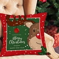 thumbnail image 1 of DPTALR Santa Claus Linen Christmas Pillowcase Sofa Car Cushion Cover Home Decor, 1 of 3