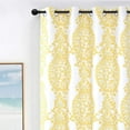 thumbnail image 3 of DriftAway Indoor and Outdoor Polyester Blackout Grommet Curtain Pair Yellow,84"L x 52"W, 3 of 5