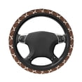 thumbnail image 3 of Elastic Steering Wheel Cover, Chocolate Pattern cute Stretch Thickening Car Steering Wheel Cover Women Men, Steering Wheel Protector Universal 15 in, 3 of 7
