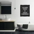 thumbnail image 3 of Stupell Industries Laundry Today Chalkboard Typography Painting Black Floater Framed Art Print Wall Art, 25 x 31, 3 of 10