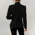 thumbnail image 6 of Women's Textured Single Breasted Blazer, Embossed Pattern Work Jacket, Notch Lapel Office Blazer, Stretch Comfort Fit, Business Casual Blazer, Professional Work Wear, Slim Fit Suit Jacket Black, 6 of 9