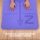 thumbnail image 3 of PARDELE Tapete para hacer Ejercicio Extra Grueso Pilates y Yoga Mat TPE Antiderrapante Con Cinchos para Transporte Ecofriendly MORADO PARDELE PARDELE Yoga Mat NBR Pro MORADO, 3 of 10