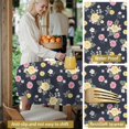 thumbnail image 5 of Pioneer Flower Floral Print Pattern Round Tablecloth 60 X 60 Inch, Wrinkle Resistant Wipeable Table Cloth for Kitchen Dining Picnic Patio Party, 5 of 6