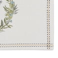 thumbnail image 3 of Contemporary Home Living Embroidered Bee Kind Reversible Cotton Placemats - 19"- White and Black-, 3 of 6