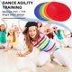 thumbnail image 5 of 12pcs Colored Spot Marker Non-slip Agility Markers Flat Cones Dots For Football Basketball Training Dance Practice, 5 of 5