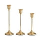 thumbnail image 2 of Juego de candelabros de hierro forjado de 3 • Candelabros de aleación de aluminio y metal • Plata, negro, rosa dorado, amarillo • 8,66x8,27x2,76 pulgadas • Decoración navideña para bodas de la cena, 2 of 6