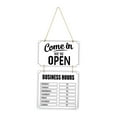 thumbnail image 3 of Kuntesetty Business Hours Sign Flip Open Closed Sign for Florist Coffee Bar Shop Window white, 3 of 9