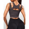 thumbnail image 4 of Top-kevin High-Impact Shockproof Women's Sports Bra |     Cross-Shoulder Straps, Non-Cup Seamless Athletic Shirt for Running, Yoga, Fitness - No Bulk Padding Needed, All-Season Workout Bra, 4 of 6