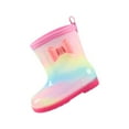 thumbnail image 3 of Herrnalise Toddler Infant Kids Baby Girls And Boys Cute Bow Rain Boots Water Shoes, 3 of 9