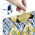 thumbnail image 3 of Acrylic Clipboards Bohomia Blue and Yellow A4 Standard Size Clipboard 12.5" X 9" Clip Board for Office School Teacher Women Men, 3 of 7
